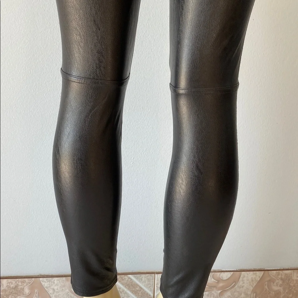 SPANX Faux Leather Leggings in Black - Picture 7 of 9